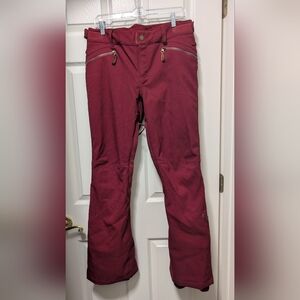 ROXY Cabin Ski & Snowboard DryFlight Pant in Burgundy Red Size Medium M
